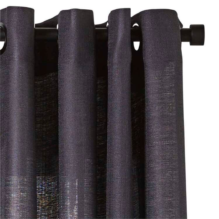 Caprice Urban Sheer Eyelet Curtains Charcoal - Image 3