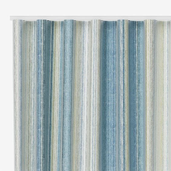Harper Stripe Ocean Curtains - Image 2