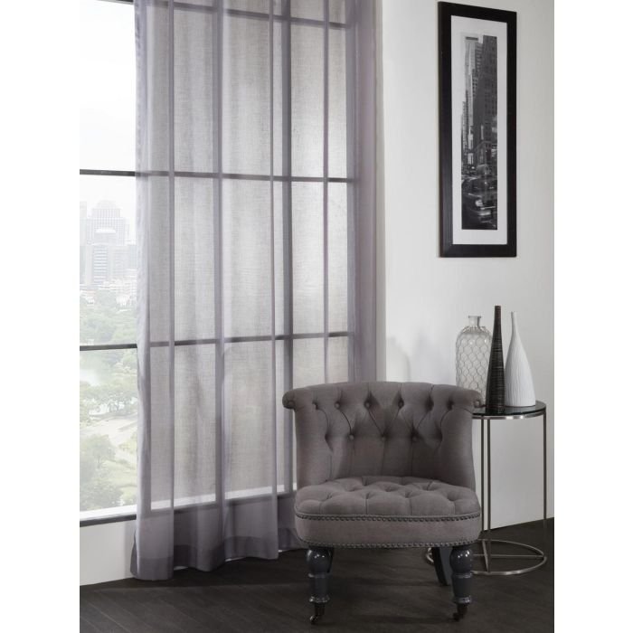 Mirage Flame Retardant Voile Curtains Linen - Image 2