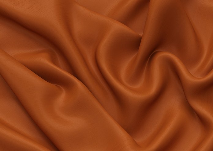 Shima Faux Silk, Rust - Image 6