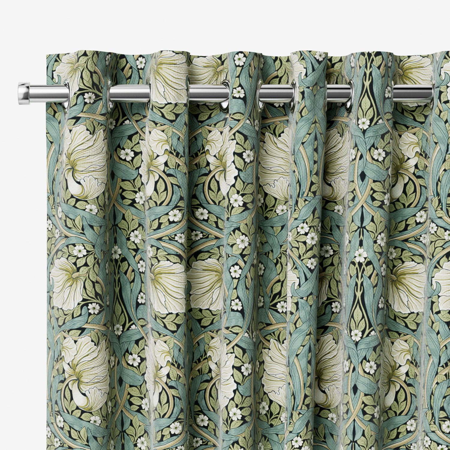 William Morris Pimpernel Sage Curtains - Image 3