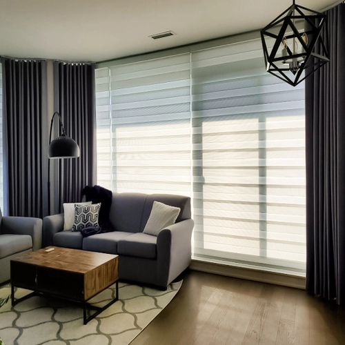 living room blinds & Curtains