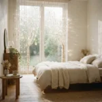 Beige Beaded Curtains