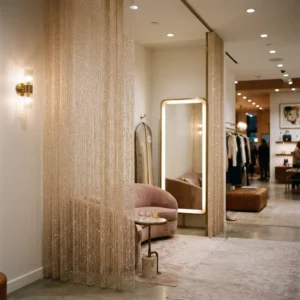 Beige Beaded Curtains Abu Dhabi