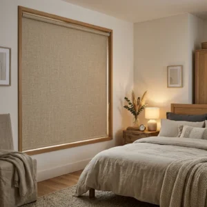Beige Linen Blackout Blinds