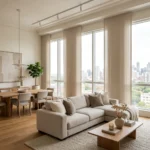 Beige Panel Curtains