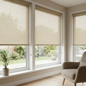 Beige Sunscreen blinds Abu Dhabi