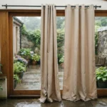 Beige Waterproof Curtains Abu Dhabi