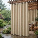 Beige Waterproof Curtains Abu Dhabi