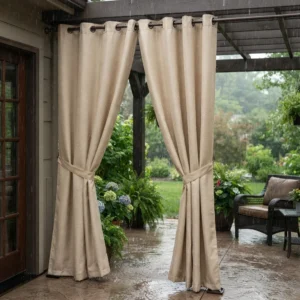 Beige Waterproof Curtains Abu Dhabi