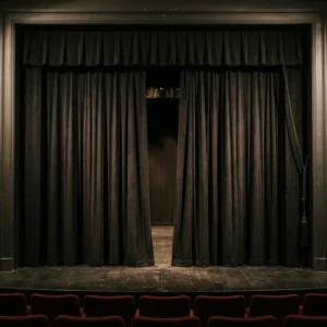 Black Duvetyne Stage Curtains