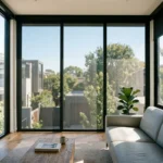 Black sunscreen blinds Abu Dhabi for bright modern interiors