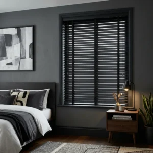 Black Wooden Blinds Abu Dhabi
