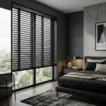 Black Wooden Blinds Abu Dhabi