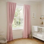 Blush Pink Eyelet Curtains Abu Dhabi