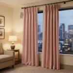 Blush Pink Fire Retardant Curtains