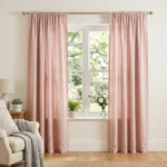 Blush Pink Rod Pocket Curtains