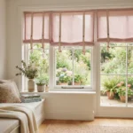Blush Pink Roll Up Curtains Abu Dhabi