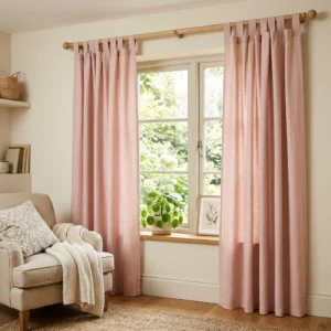 Blush Pink Tab Top Curtains