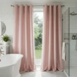 Blush Pink Waterproof Curtains Abu Dhabi