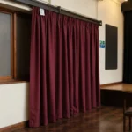 Burgundy Fire Retardant Curtains