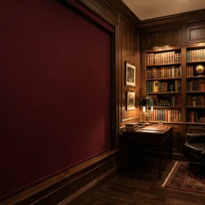Burgundy Red Blackout Blinds