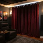 Burgundy Soundproof Curtains