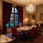 Burgundy Velvet Dining Room Curtains