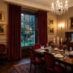 Burgundy Velvet Dining Room Curtains