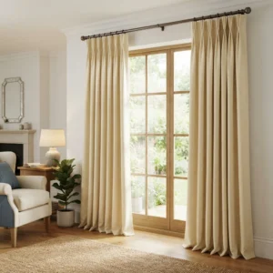 Buttercream Pinch Pleat Curtains