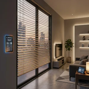 Champagne Aluminum Blind Smart App Tilt