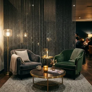 Champagne Beaded Curtains