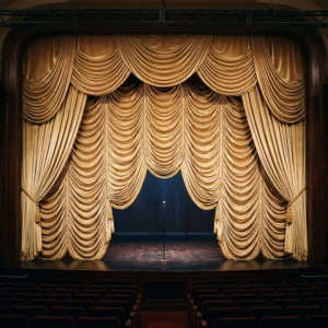 Champagne Gold Stage Drape Curtains
