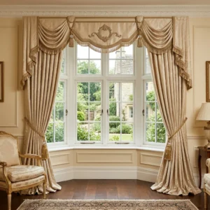 Champagne Pelmet Curtains