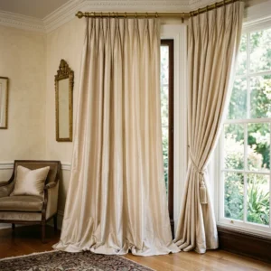 Champagne Silk Curtains