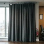 Charcoal Grey Fire Retardant Curtains