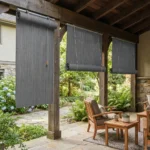 Charcoal Grey Roll Up Curtains Abu Dhabi
