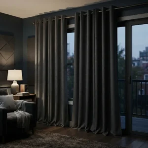 Charcoal Grey Soundproof Curtains
