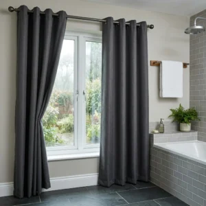 Charcoal Grey WaterproofCurtains Abu Dhabi