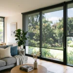 Charcoal sunscreen blinds Abu Dhabi for large windows