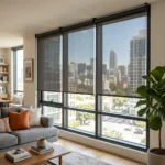 Charcoal sunscreen blinds Abu Dhabi for modern interiors