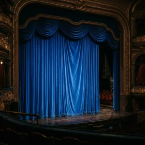 Cobalt Blue Stage Curtains