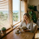 Coffee sunscreen blinds Abu Dhabi for stylish interiors