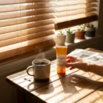 Coffee sunscreen blinds Abu Dhabi for stylish interiors