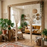 Cream Beaded Curtains