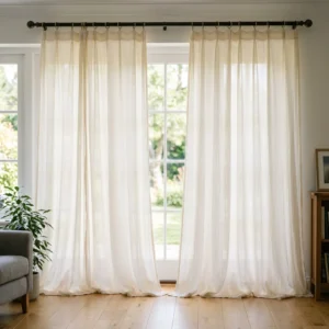 Cream Chiffon Curtains