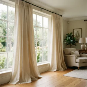 Cream Cotton Curtains