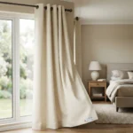 Cream Fire Retardant Curtains
