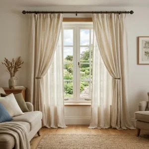 Cream Linen Curtains