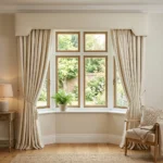 Cream Pelmet Curtains